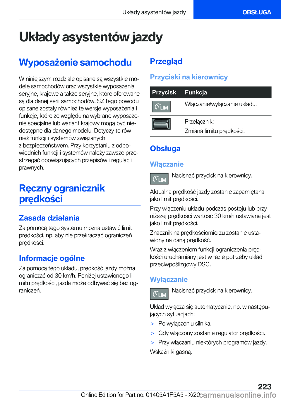 BMW X3 M 2021  Instrukcja obsługi (in Polish) �U�k�ł�a�d�y��a�s�y�s�t�e�n�t�