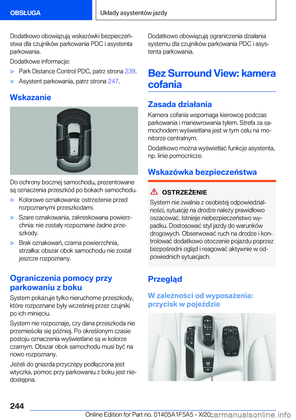 BMW X3 M 2021  Instrukcja obsługi (in Polish) �D�o�d�a�t�k�o�w�o��o�b�o�w�i�