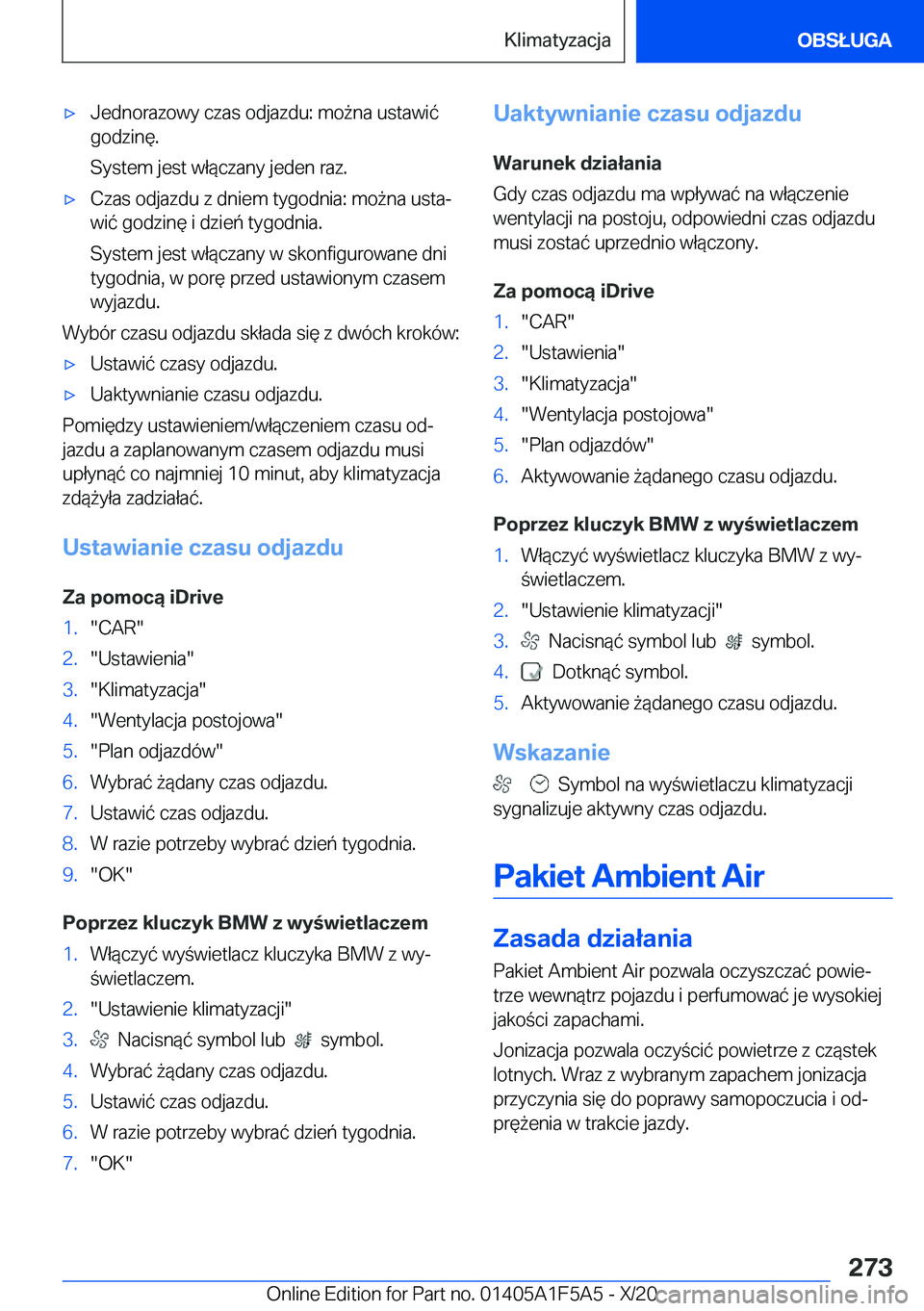 BMW X3 M 2021  Instrukcja obsługi (in Polish) 'x�J�e�d�n�o�r�a�z�o�w�y��c�z�a�s��o�d�j�a�z�d�u�:��m�o9�n�a��u�s�t�a�w�i�