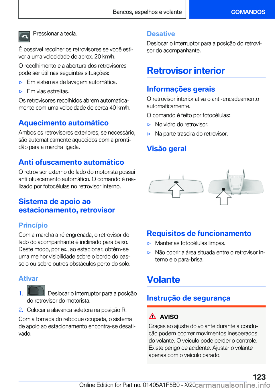 BMW X3 M 2021  Manual do condutor (in Portuguese) �P�r�e�s�s�i�o�n�a�r��a��t�e�c�l�a�.
�