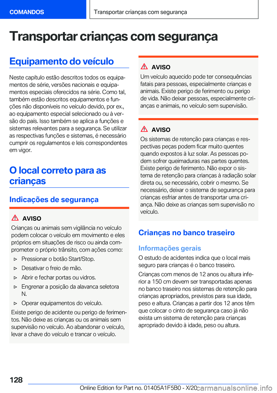 BMW X3 M 2021  Manual do condutor (in Portuguese) �T�r�a�n�s�p�o�r�t�a�r��c�r�i�a�n�