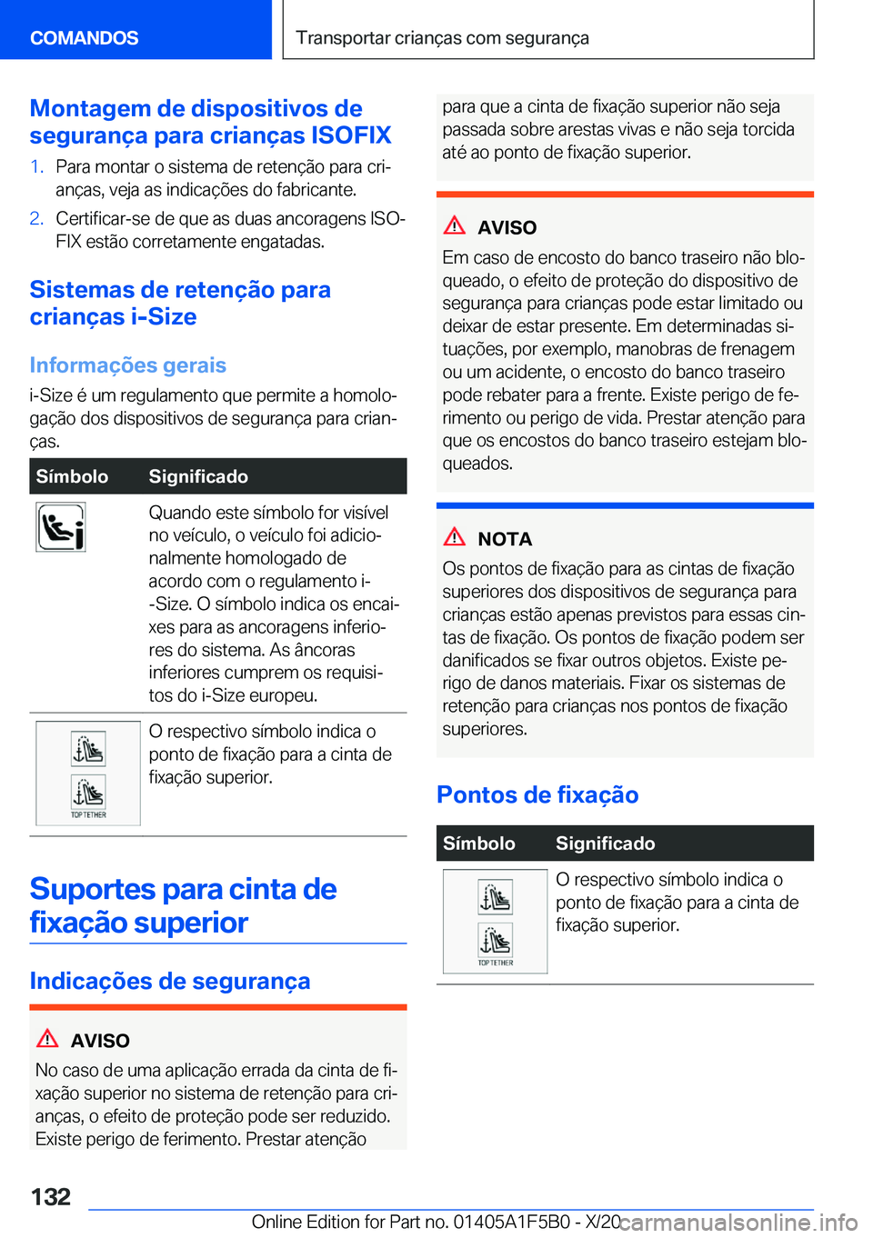 BMW X3 M 2021  Manual do condutor (in Portuguese) �M�o�n�t�a�g�e�m��d�e��d�i�s�p�o�s�i�t�i�v�o�s��d�e
�s�e�g�u�r�a�n�