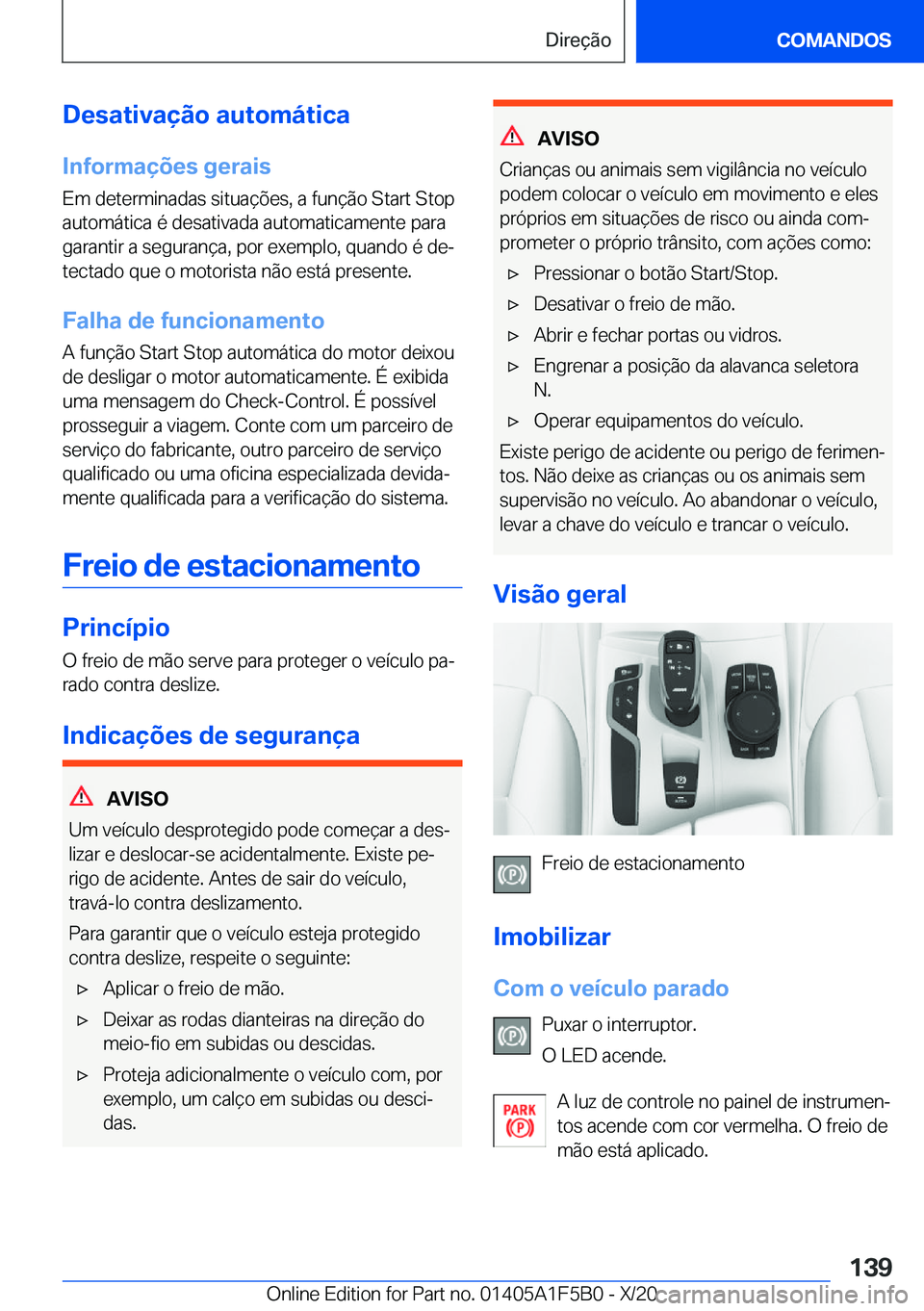 BMW X3 M 2021  Manual do condutor (in Portuguese) �D�e�s�a�t�i�v�a�