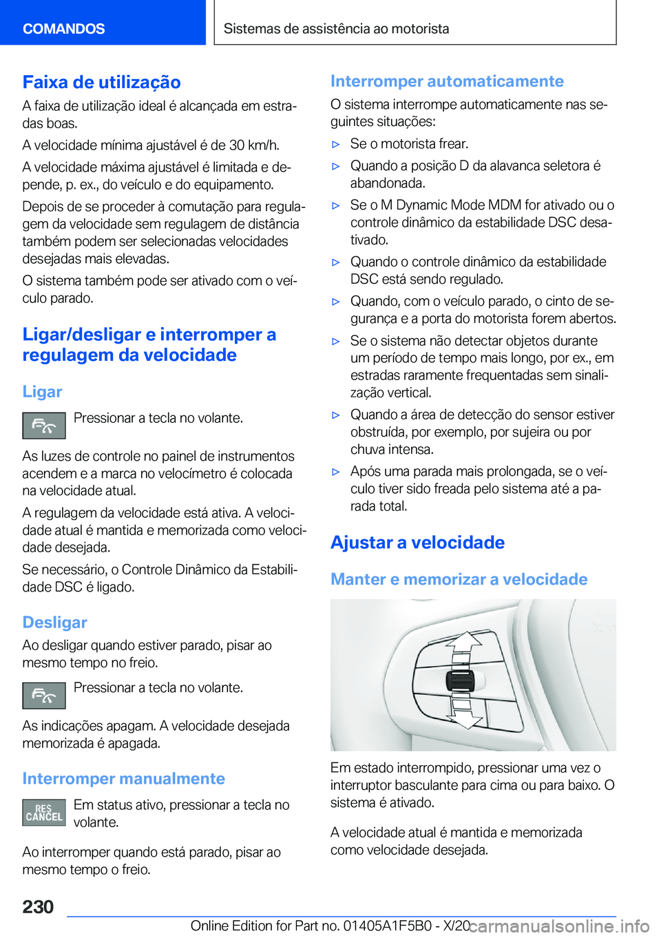 BMW X3 M 2021  Manual do condutor (in Portuguese) �F�a�i�x�a��d�e��u�t�i�l�i�z�a�