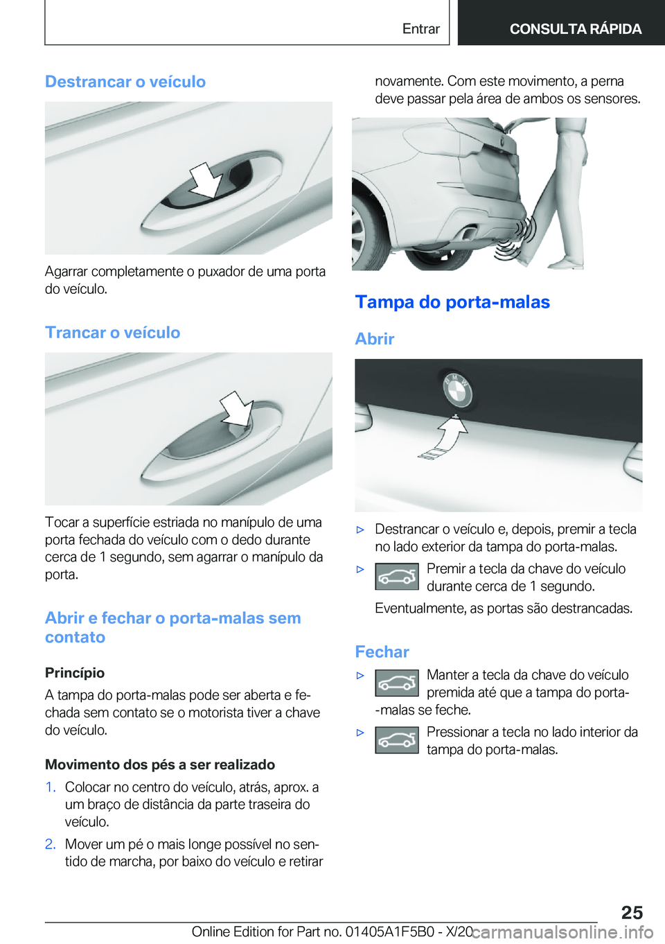BMW X3 M 2021  Manual do condutor (in Portuguese) �D�e�s�t�r�a�n�c�a�r��o��v�e�
