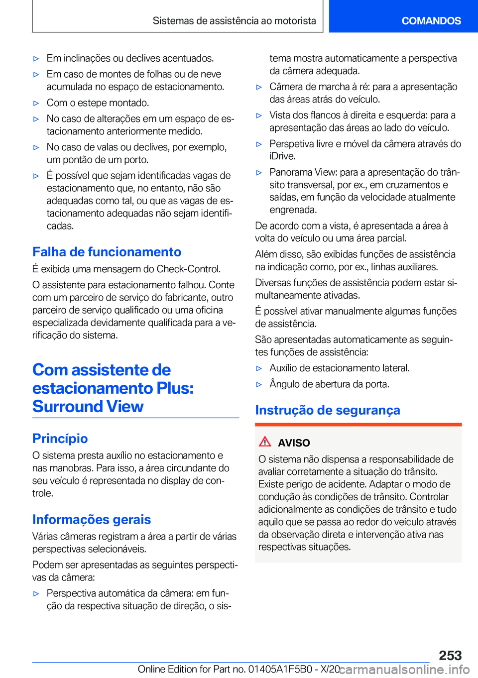 BMW X3 M 2021  Manual do condutor (in Portuguese) 'x�E�m��i�n�c�l�i�n�a�