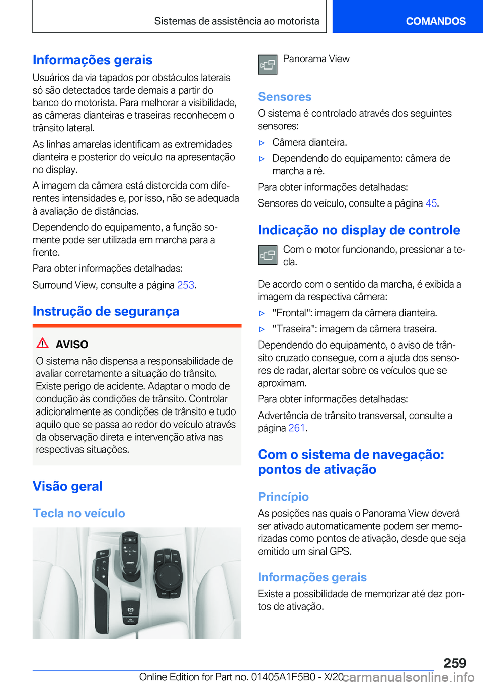 BMW X3 M 2021  Manual do condutor (in Portuguese) �I�n�f�o�r�m�a�