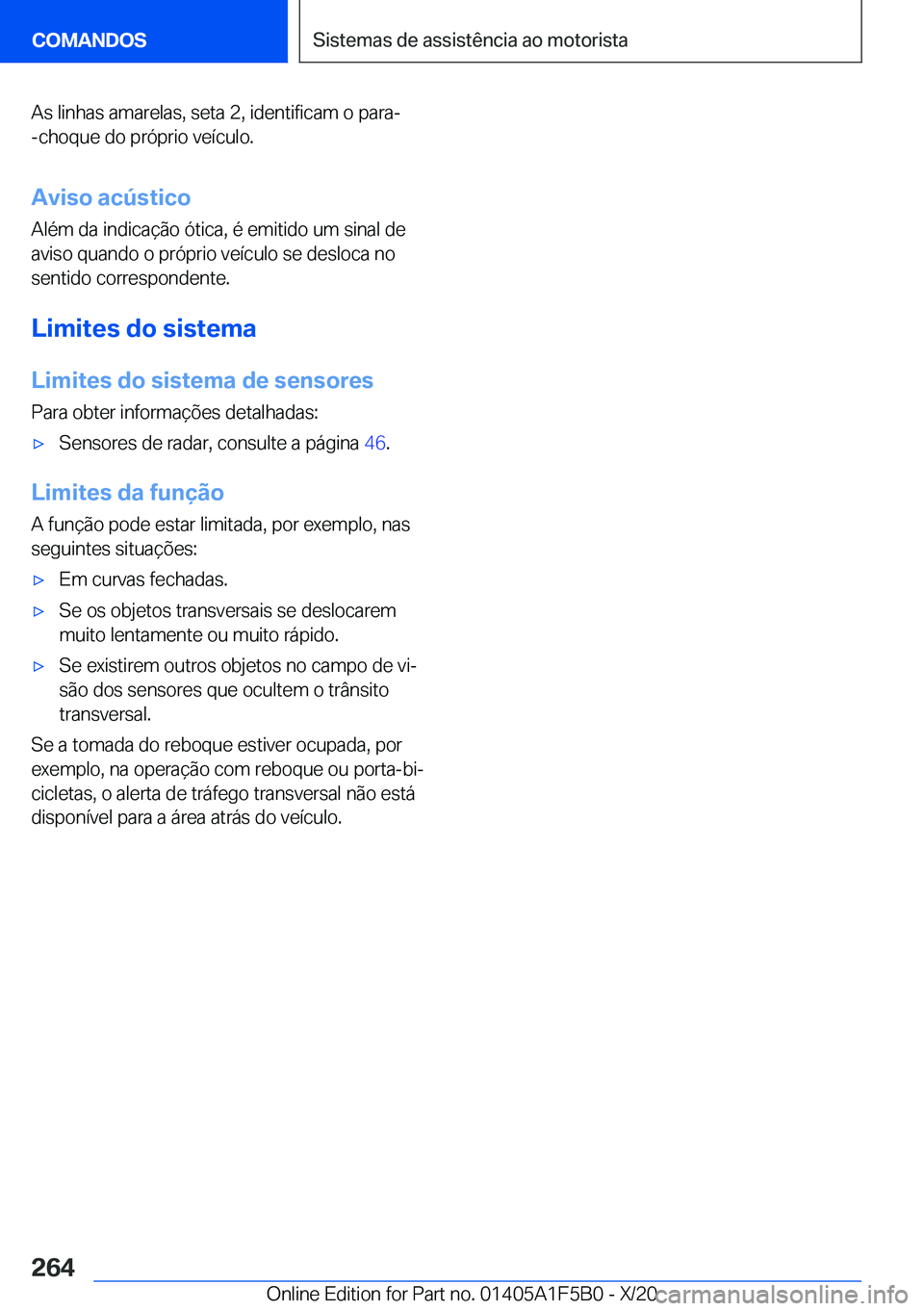 BMW X3 M 2021  Manual do condutor (in Portuguese) �A�s��l�i�n�h�a�s��a�m�a�r�e�l�a�s�,��s�e�t�a��2�,��i�d�e�n�t�i�f�i�c�a�m��o��p�a�r�a�-�-�c�h�o�q�u�e��d�o��p�r�ó�p�r�i�o��v�e�