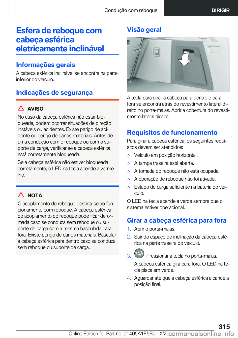 BMW X3 M 2021  Manual do condutor (in Portuguese) �E�s�f�e�r�a��d�e��r�e�b�o�q�u�e��c�o�m�c�a�b�e�