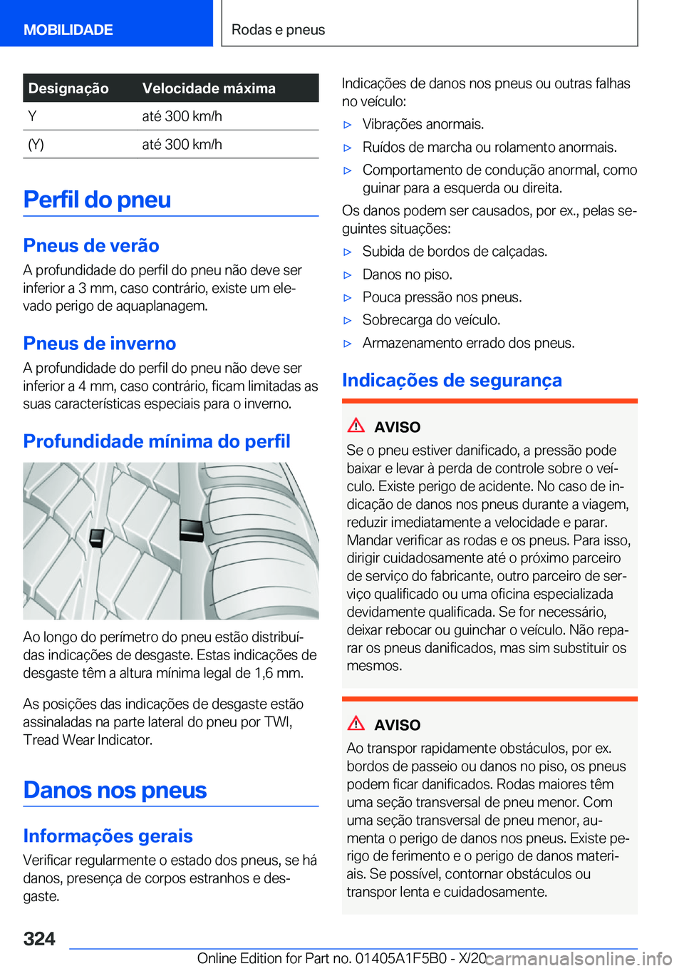 BMW X3 M 2021  Manual do condutor (in Portuguese) �D�e�s�i�g�n�a�
