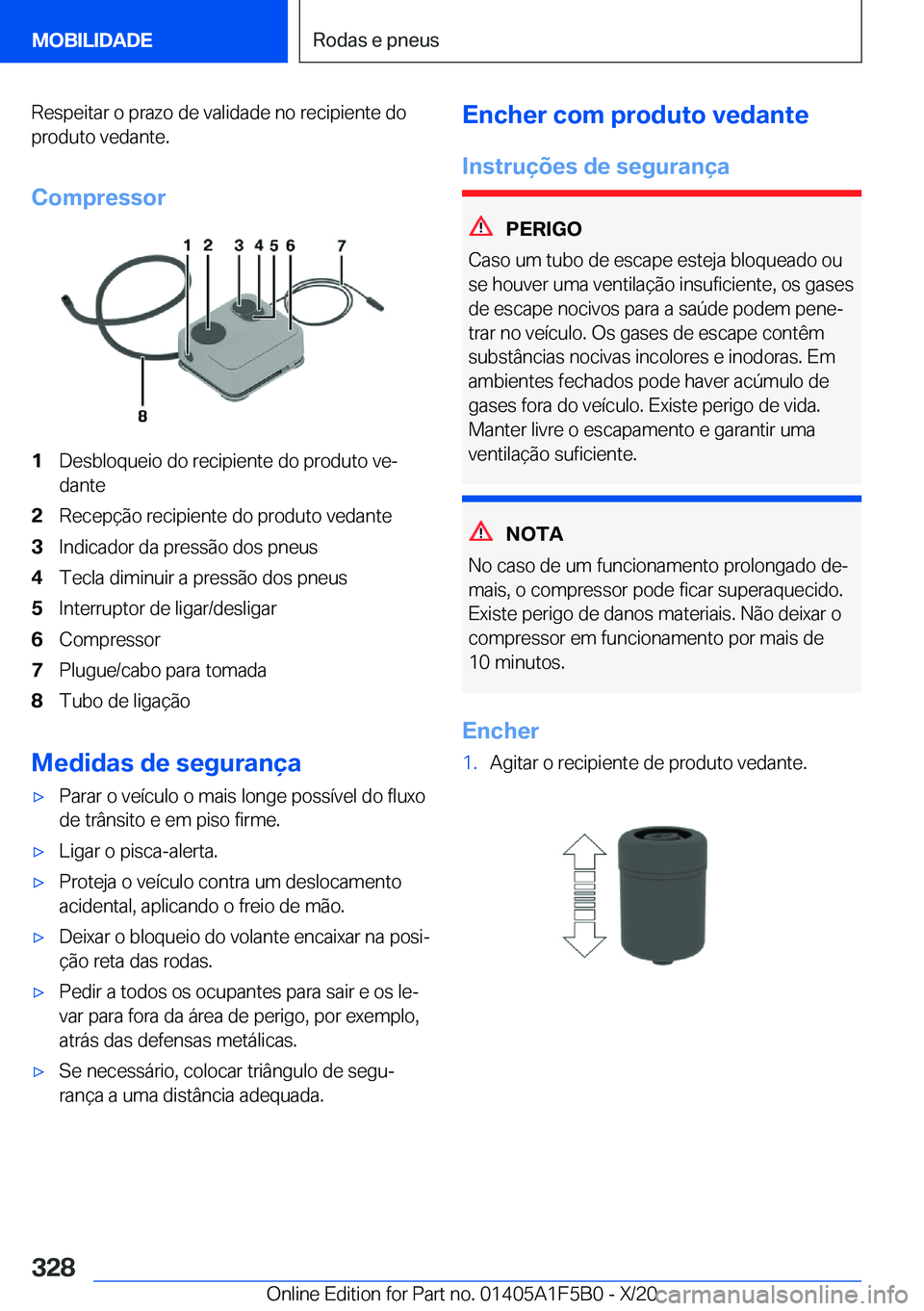 BMW X3 M 2021  Manual do condutor (in Portuguese) �R�e�s�p�e�i�t�a�r��o��p�r�a�z�o��d�e��v�a�l�i�d�a�d�e��n�o��r�e�c�i�p�i�e�n�t�e��d�o�p�r�o�d�u�t�o��v�e�d�a�n�t�e�.
�C�o�m�p�r�e�s�s�o�r�1�D�e�s�b�l�o�q�u�e�i�o��d�o��r�e�c�i�p�i�e�n�t�e��