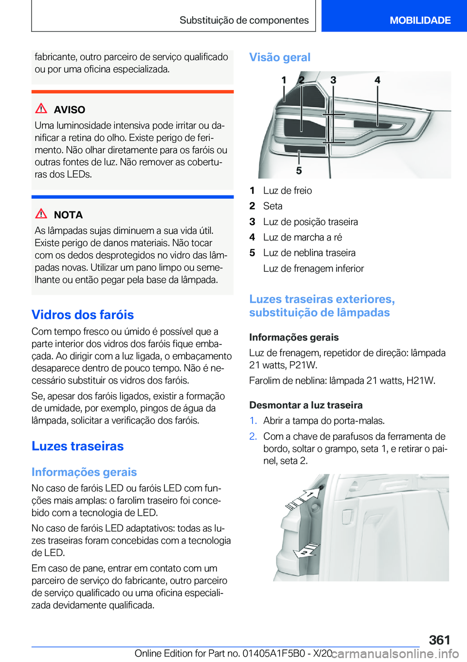 BMW X3 M 2021  Manual do condutor (in Portuguese) �f�a�b�r�i�c�a�n�t�e�,��o�u�t�r�o��p�a�r�c�e�i�r�o��d�e��s�e�r�v�i�