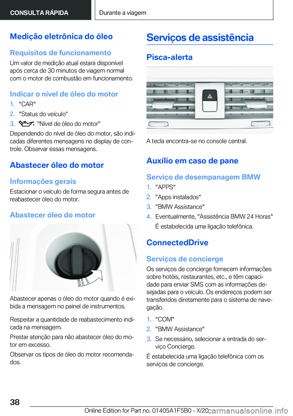 BMW X3 M 2021  Manual do condutor (in Portuguese) �M�e�d�i�