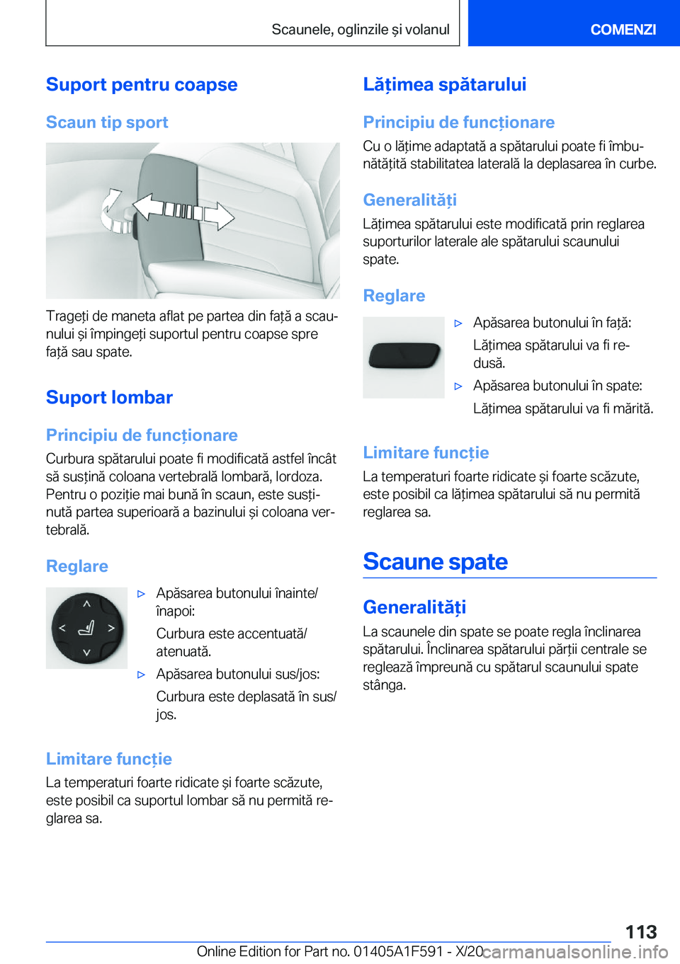 BMW X3 M 2021  Ghiduri De Utilizare (in Romanian) �S�u�p�o�r�t��p�e�n�t�r�u��c�o�a�p�s�e
�S�c�a�u�n��t�i�p��s�p�o�r�t
�T�r�a�g�e*�i��d�e��m�a�n�e�t�a��a�f�l�a�t��p�e��p�a�r�t�e�a��d�i�n��f�a*�ă��a��s�c�a�uj
�n�u�l�u�i�&�i��