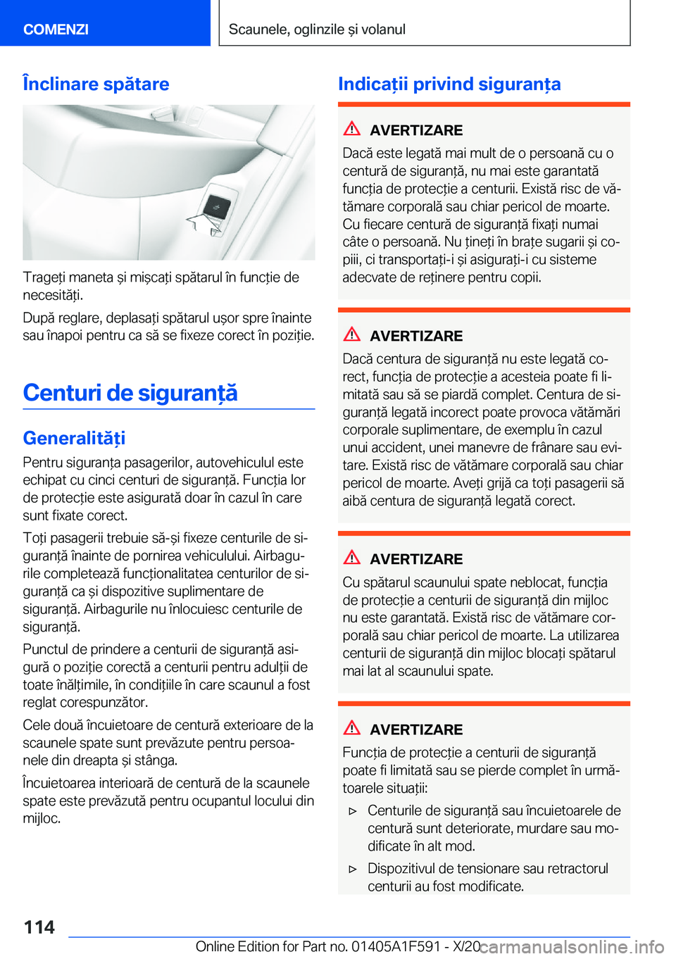 BMW X3 M 2021  Ghiduri De Utilizare (in Romanian) �