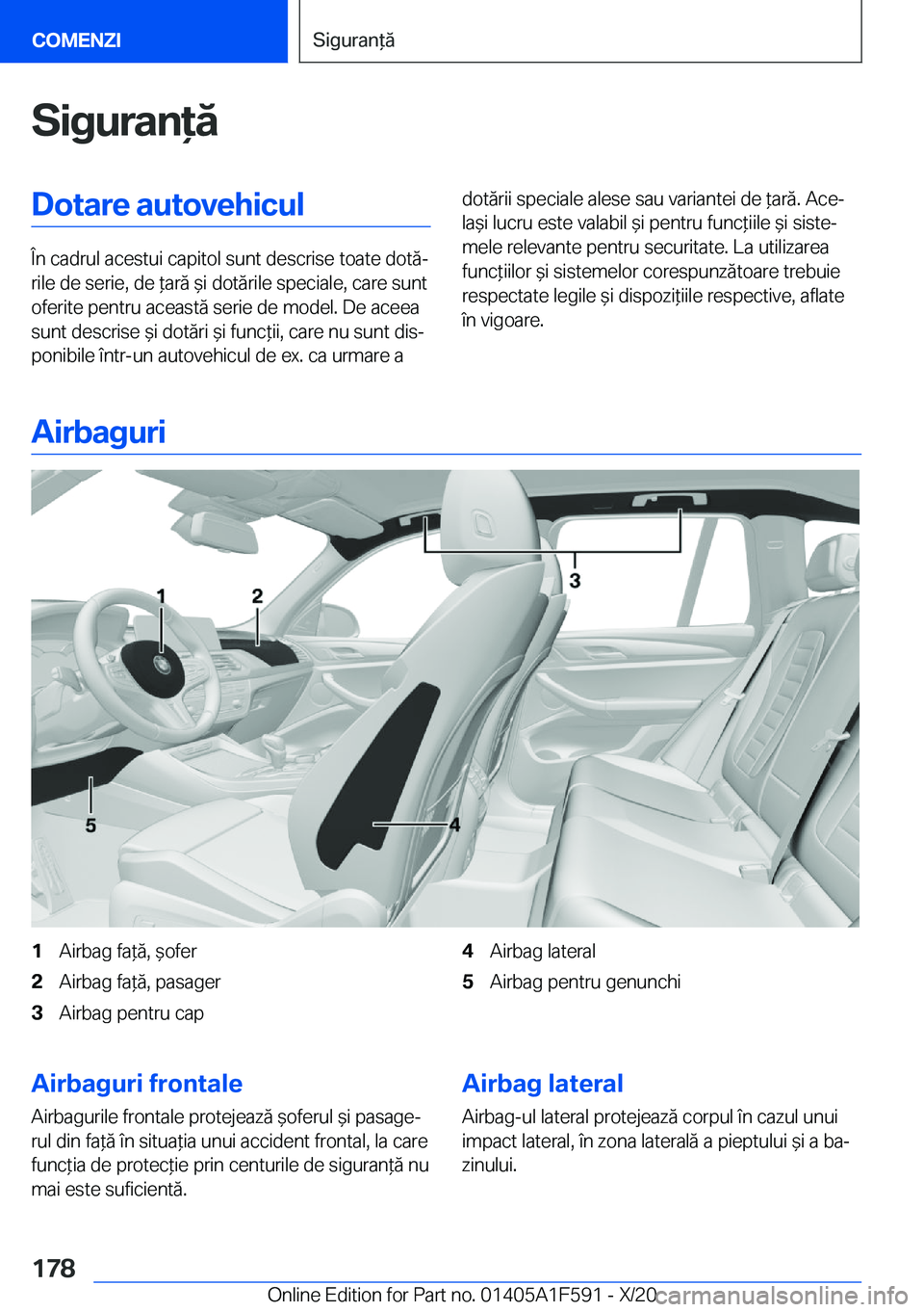 BMW X3 M 2021  Ghiduri De Utilizare (in Romanian) �S�i�g�u�r�a�n�