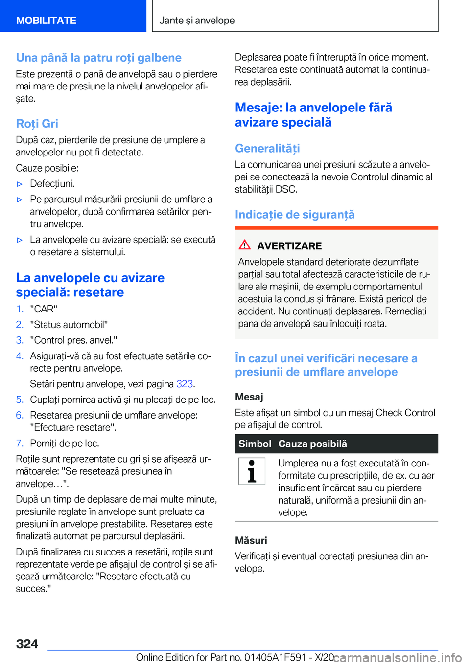BMW X3 M 2021  Ghiduri De Utilizare (in Romanian) �U�n�a��p�