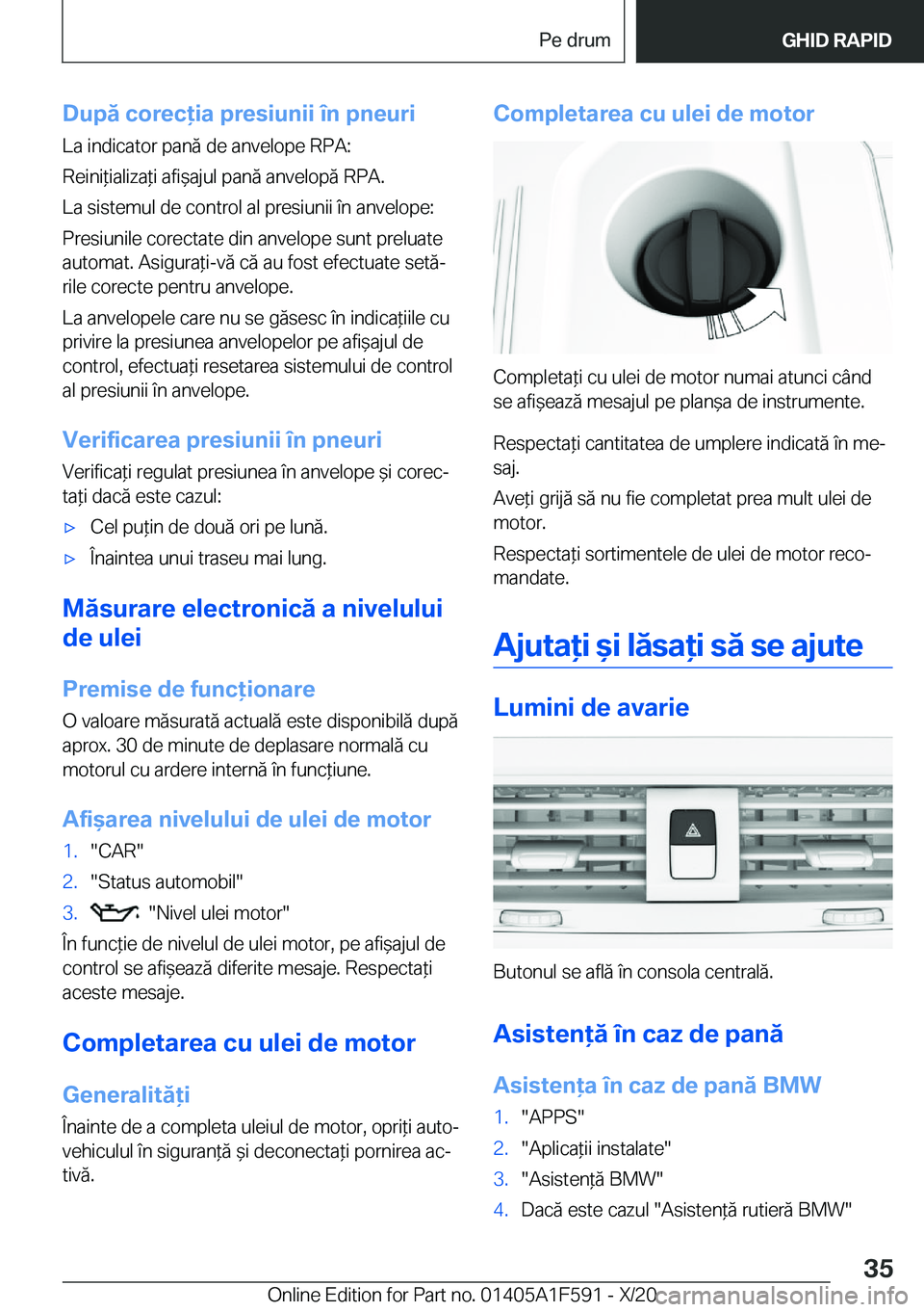 BMW X3 M 2021  Ghiduri De Utilizare (in Romanian) �D�u�p�