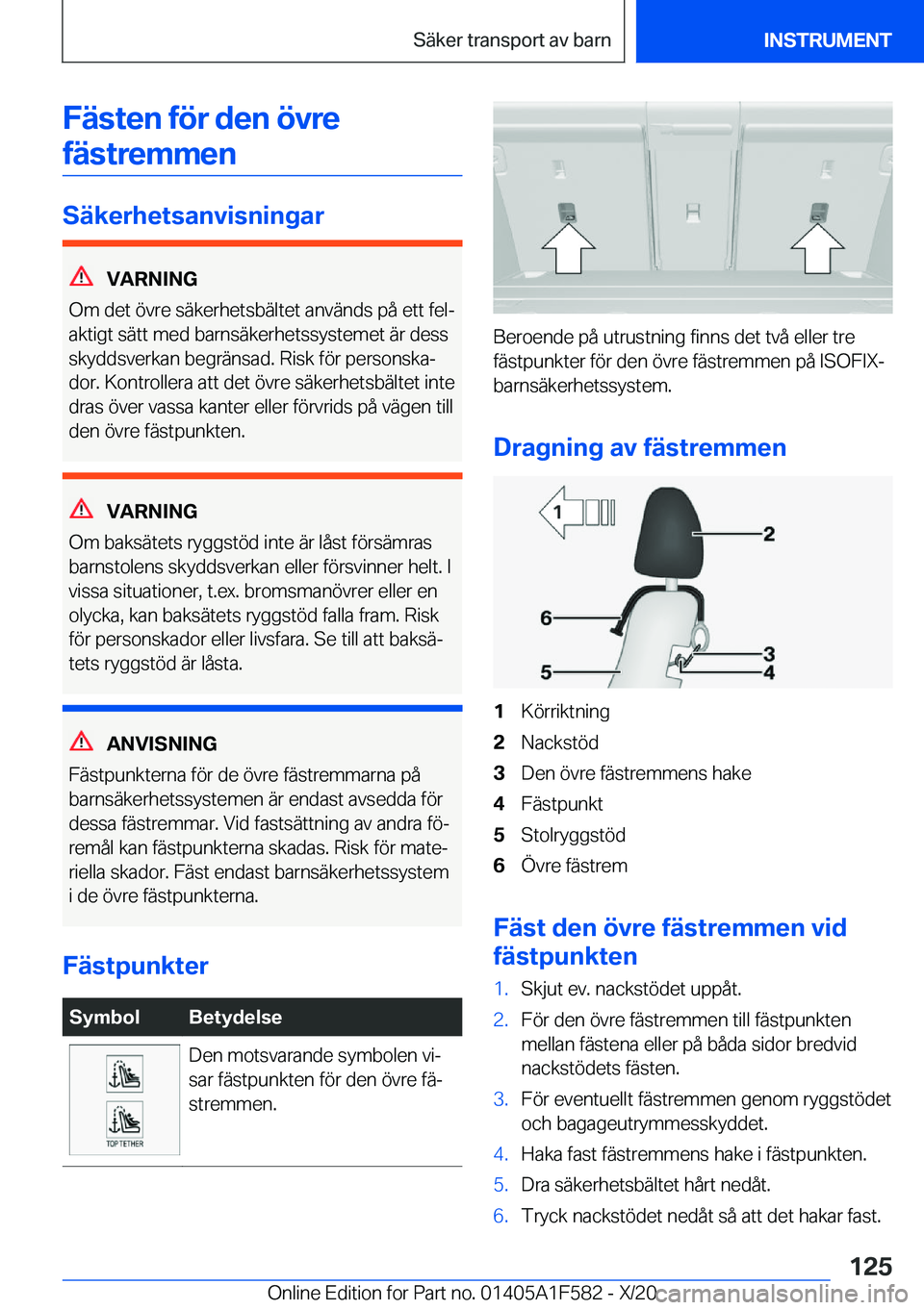 BMW X3 M 2021  InstruktionsbÖcker (in Swedish) �F�ä�s�t�e�n��f�