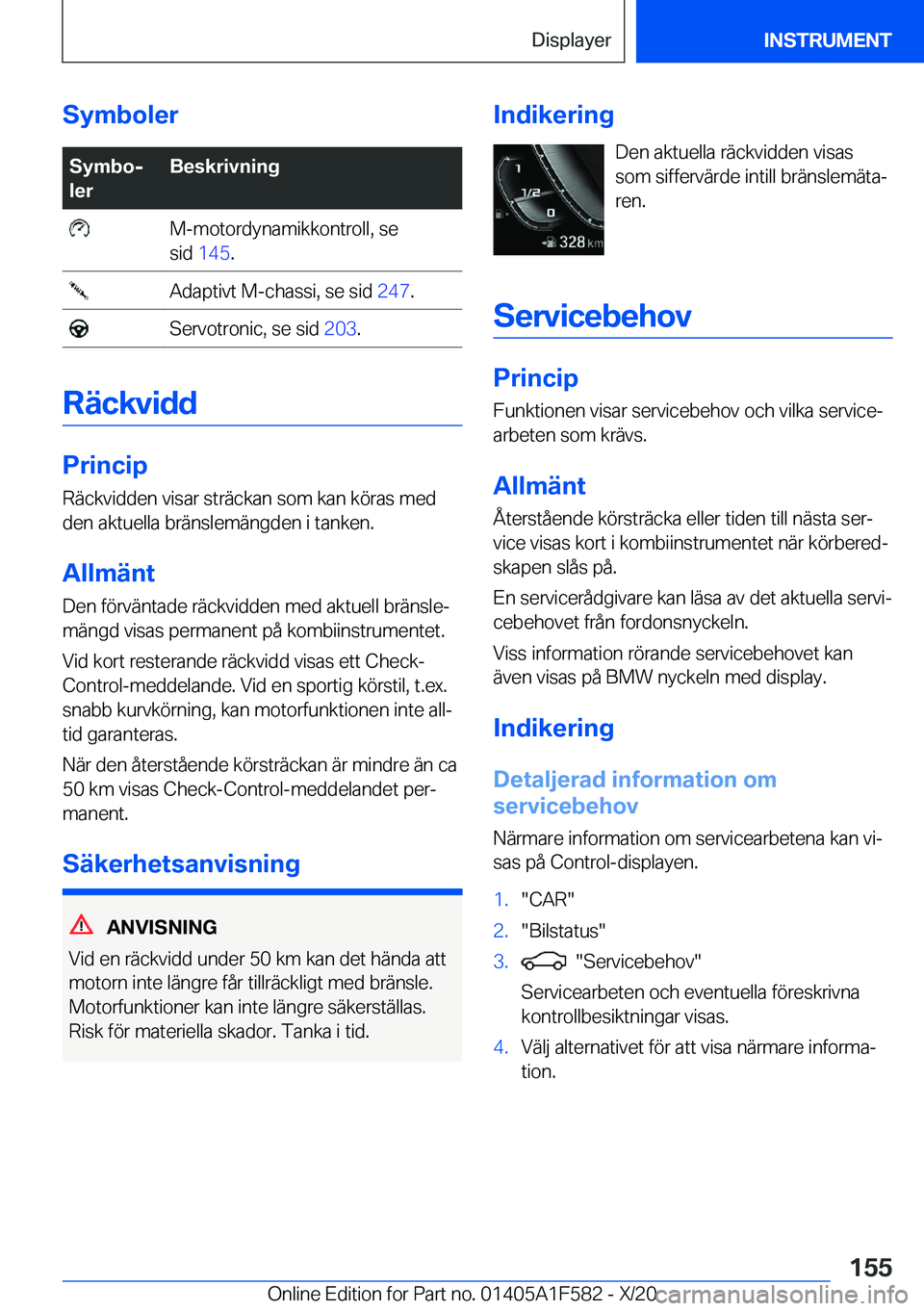 BMW X3 M 2021  InstruktionsbÖcker (in Swedish) �S�y�m�b�o�l�e�r�S�y�m�b�oj
�l�e�r�B�e�s�k�r�i�v�n�i�n�g��M�-�m�o�t�o�r�d�y�n�a�m�i�k�k�o�n�t�r�o�l�l�,��s�e
�s�i�d� �1�4�5 �.��A�d�a�p�t�i�v�t��M�-�c�h�a�s�s�i�,��s�e��s�i�d� �2�4�7�.��S�e�