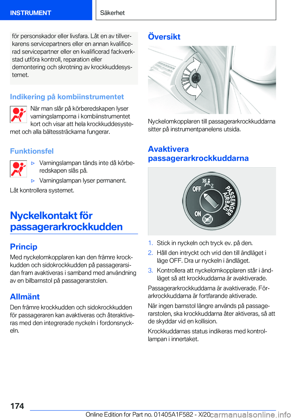 BMW X3 M 2021  InstruktionsbÖcker (in Swedish) �f�