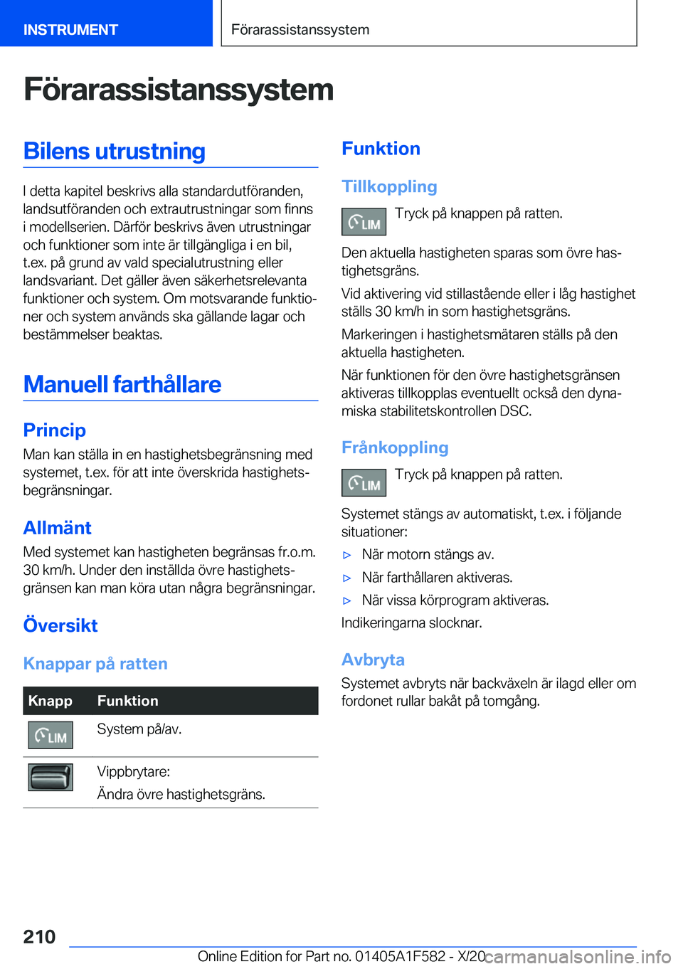 BMW X3 M 2021  InstruktionsbÖcker (in Swedish) �F�
