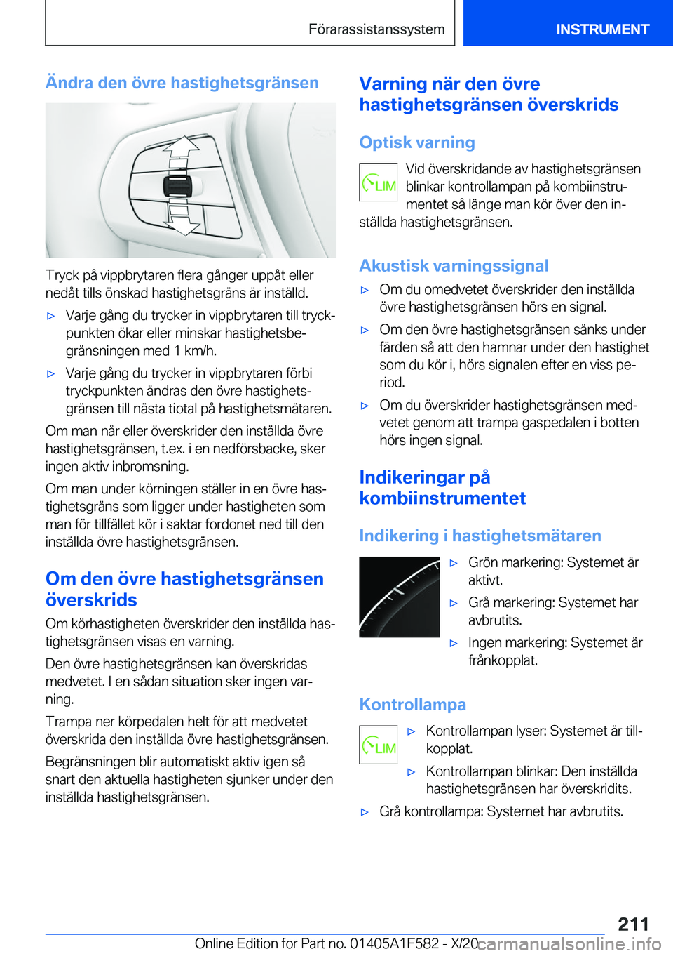 BMW X3 M 2021  InstruktionsbÖcker (in Swedish) �Ä�n�d�r�a��d�e�n��