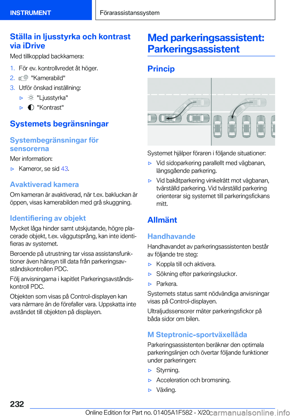 BMW X3 M 2021  InstruktionsbÖcker (in Swedish) �S�t�ä�l�l�a��i�n��l�j�u�s�s�t�y�r�k�a��o�c�h��k�o�n�t�r�a�s�t
�v�i�a��i�D�r�i�v�e
�M�e�d��t�i�l�l�k�o�p�p�l�a�d��b�a�c�k�k�a�m�e�r�a�:�1�.�F�