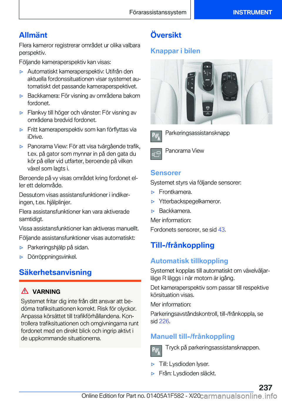 BMW X3 M 2021  InstruktionsbÖcker (in Swedish) �A�l�l�m�ä�n�t
�F�l�e�r�a��k�a�m�e�r�o�r��r�e�g�i�s�t�r�e�r�a�r��o�m�r�å�d�e�t��u�r��o�l�i�k�a��v�a�l�b�a�r�a
�p�e�r�s�p�e�k�t�i�v�.
�F�