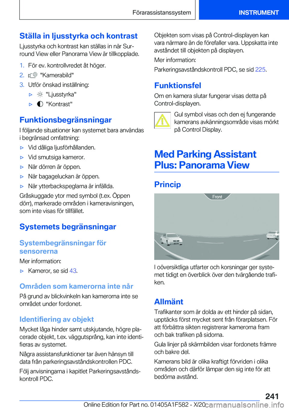 BMW X3 M 2021  InstruktionsbÖcker (in Swedish) �S�t�ä�l�l�a��i�n��l�j�u�s�s�t�y�r�k�a��o�c�h��k�o�n�t�r�a�s�t�L�j�u�s�s�t�y�r�k�a��o�c�h��k�o�n�t�r�a�s�t��k�a�n��s�t�ä�l�l�a�s��i�n��n�ä�r��S�u�rj
�r�o�u�n�d��V�i�e�w��e�l�l�e�r��P