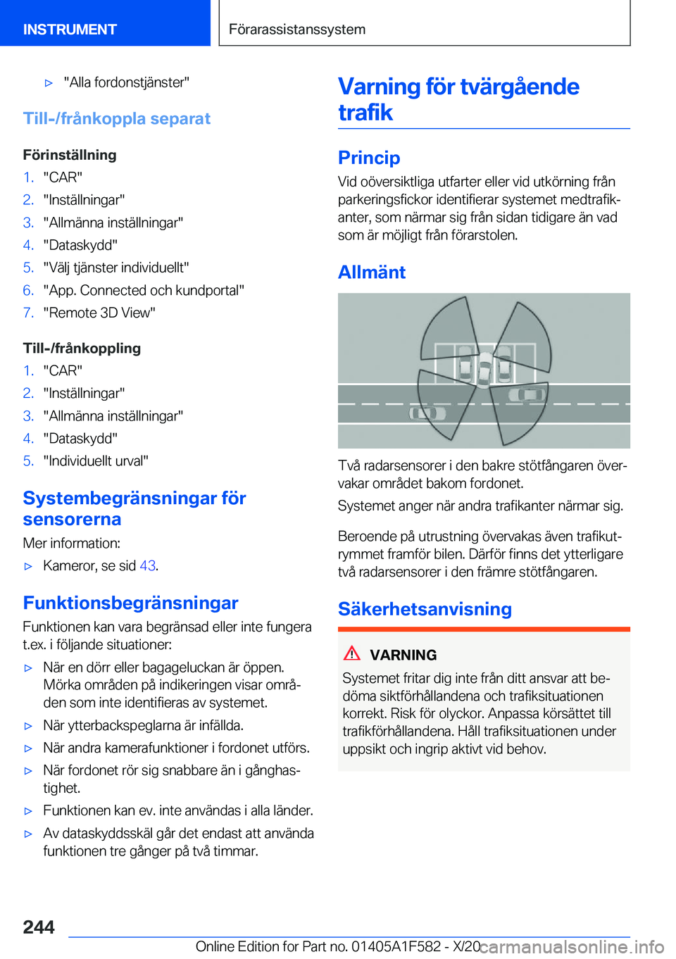 BMW X3 M 2021  InstruktionsbÖcker (in Swedish) 'x��A�l�l�a��f�o�r�d�o�n�s�t�j�ä�n�s�t�e�r�
�T�i�l�l�-�/�f�r�å�n�k�o�p�p�l�a��s�e�p�a�r�a�t�F�