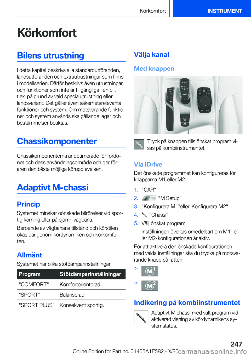 BMW X3 M 2021  InstruktionsbÖcker (in Swedish) �K�