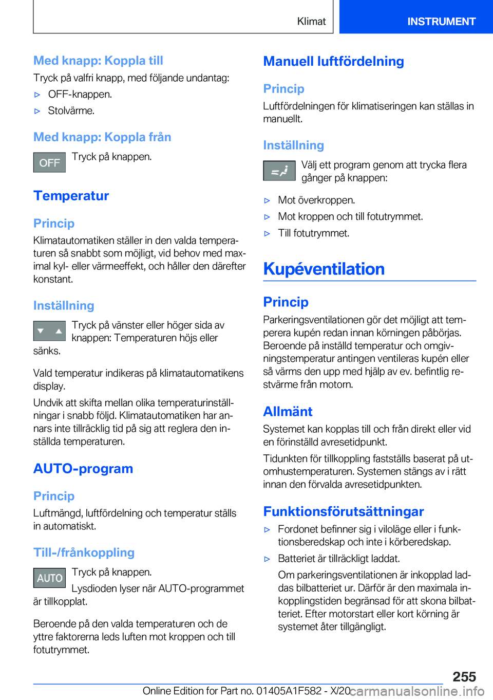 BMW X3 M 2021  InstruktionsbÖcker (in Swedish) �M�e�d��k�n�a�p�p�:��K�o�p�p�l�a��t�i�l�l
�T�r�y�c�k��p�å��v�a�l�f�r�i��k�n�a�p�p�,��m�e�d��f�