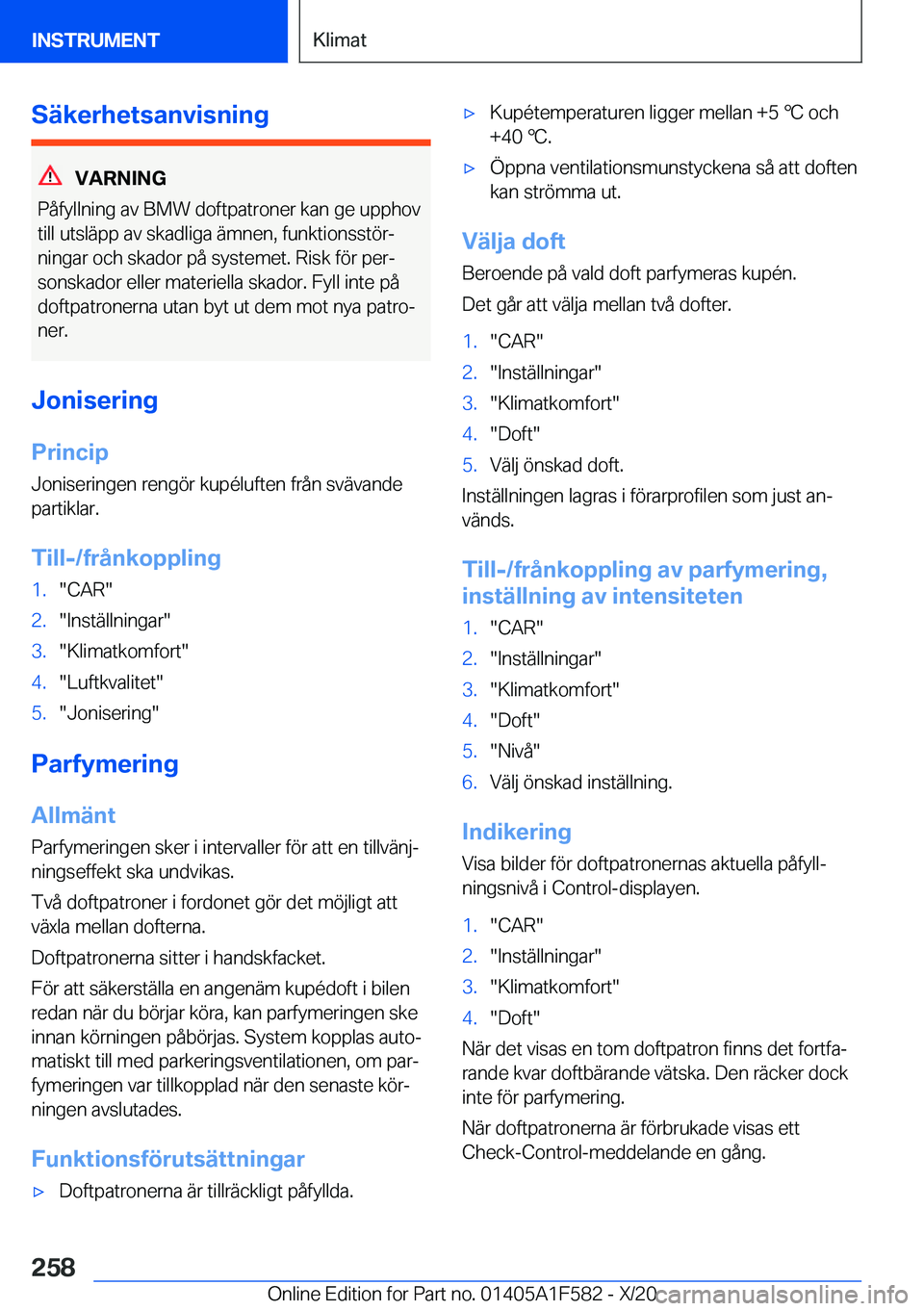 BMW X3 M 2021  InstruktionsbÖcker (in Swedish) �S�ä�k�e�r�h�e�t�s�a�n�v�i�s�n�i�n�g
�V�A�R�N�I�N�G
�P�å�f�y�l�l�n�i�n�g��a�v��B�M�W��d�o�f�t�p�a�t�r�o�n�e�r��k�a�n��g�e��u�p�p�h�o�v �t�i�l�l��u�t�s�l�ä�p�p��a�v��s�k�a�d�l�i�g�a��ä�m�