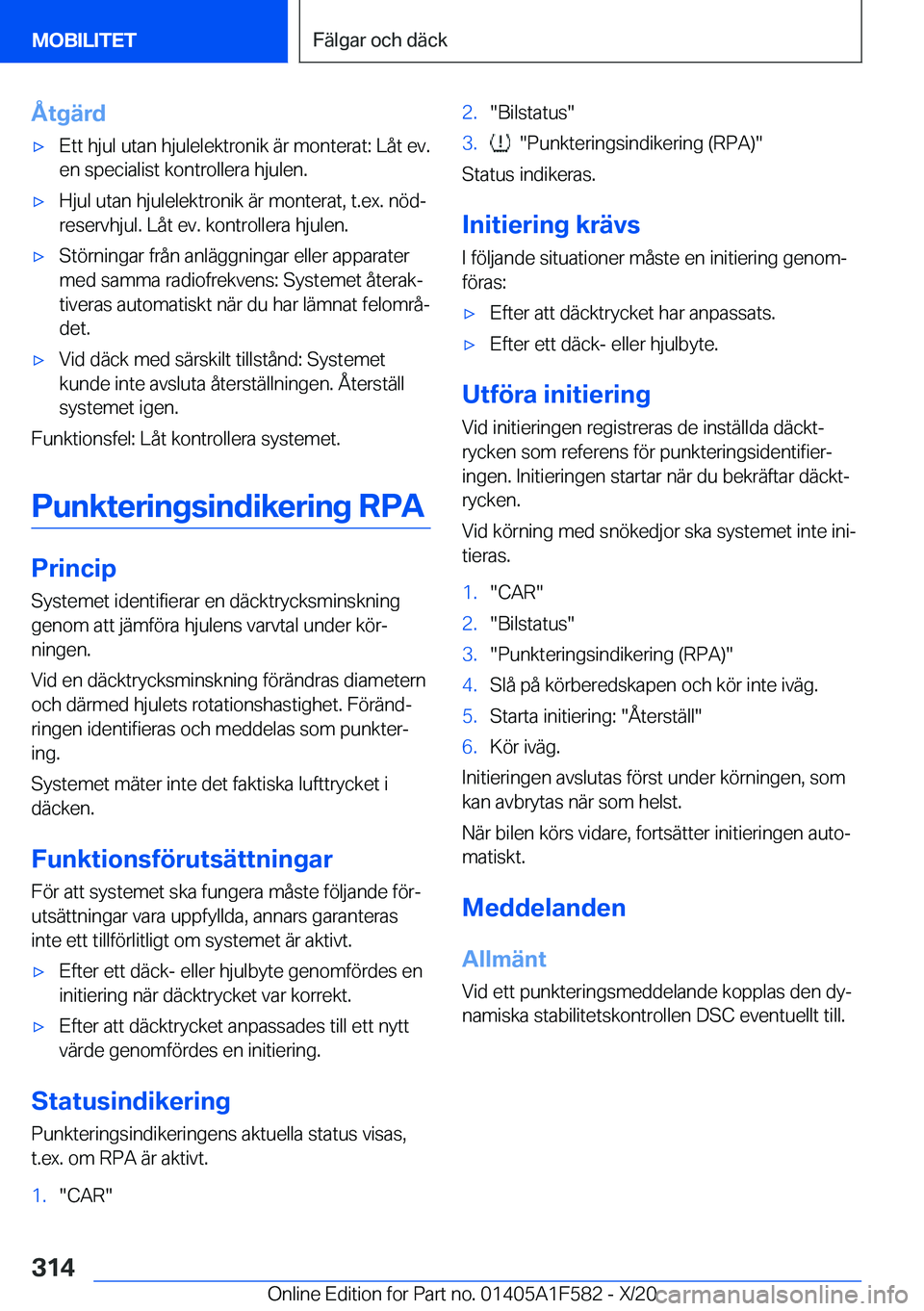 BMW X3 M 2021  InstruktionsbÖcker (in Swedish) �Å�t�g�ä�r�d'x�E�t�t��h�j�u�l��u�t�a�n��h�j�u�l�e�l�e�k�t�r�o�n�i�k��ä�r��m�o�n�t�e�r�a�t�:��L�å�t��e�v�.�e�n��s�p�e�c�i�a�l�i�s�t��k�o�n�t�r�o�l�l�e�r�a��h�j�u�l�e�n�.'x�H�j�u�l
