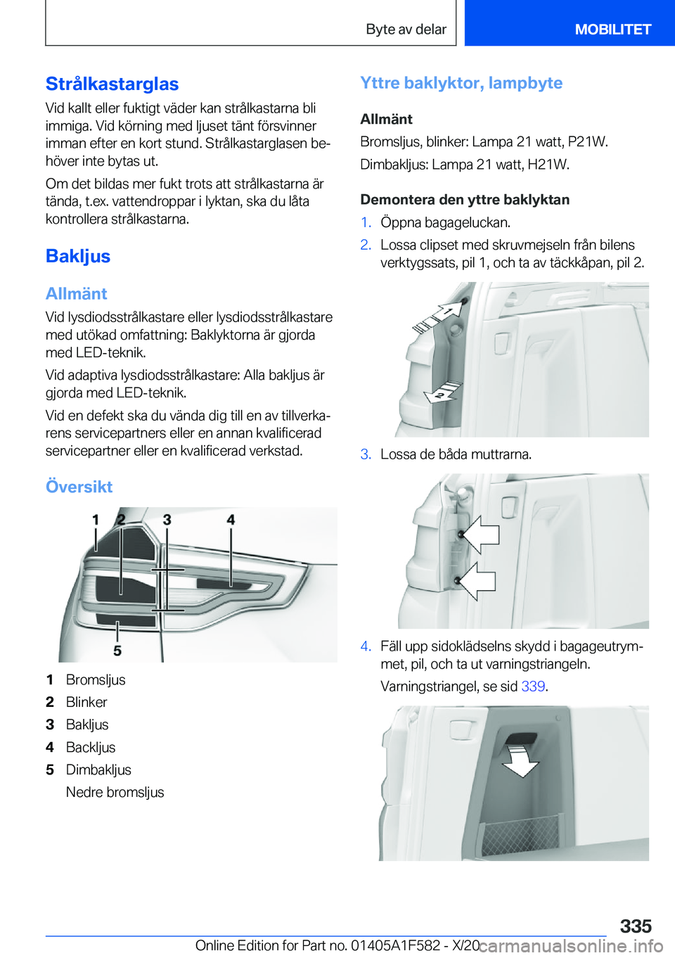 BMW X3 M 2021  InstruktionsbÖcker (in Swedish) �S�t�r�å�l�k�a�s�t�a�r�g�l�a�s�V�i�d��k�a�l�l�t��e�l�l�e�r��f�u�k�t�i�g�t��v�ä�d�e�r��k�a�n��s�t�r�å�l�k�a�s�t�a�r�n�a��b�l�i
�i�m�m�i�g�a�.��V�i�d��k�