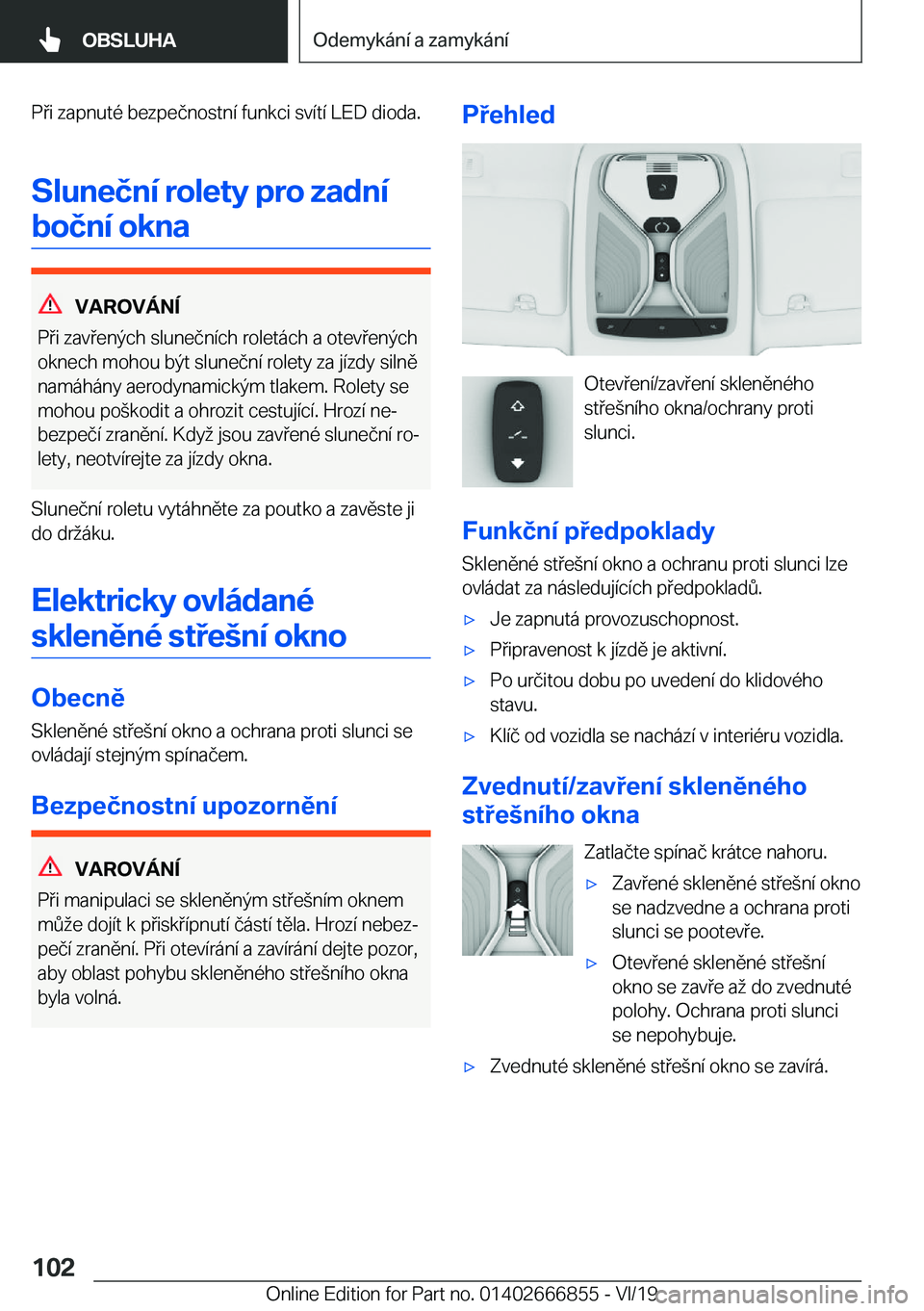 BMW X3 M 2020  Návod na použití (in Czech) �P�i��z�a�p�n�u�t�
