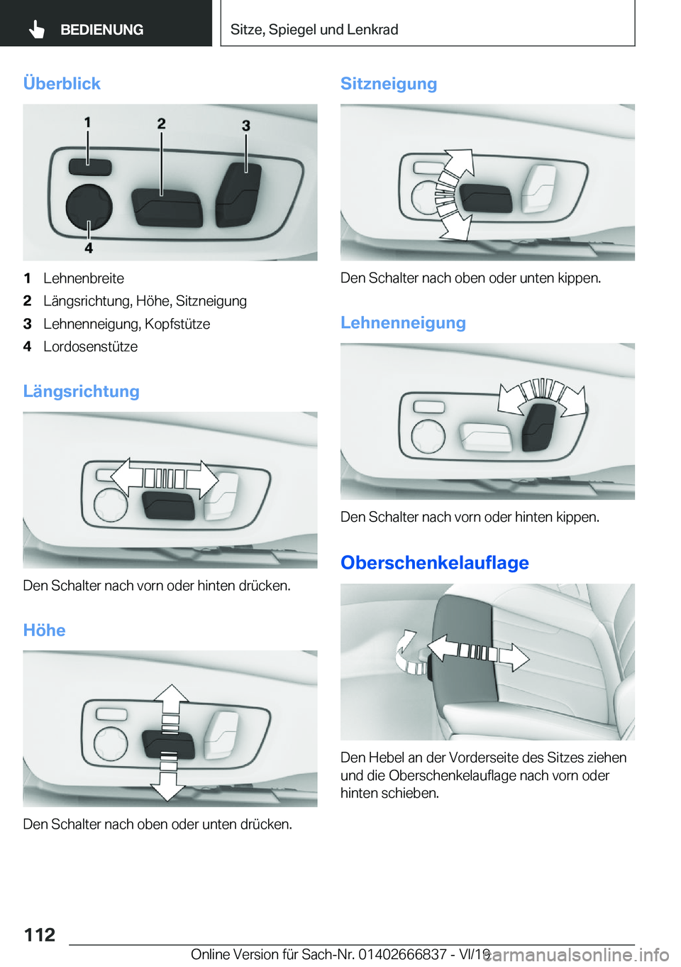 BMW X3 M 2020  Betriebsanleitungen (in German) �
