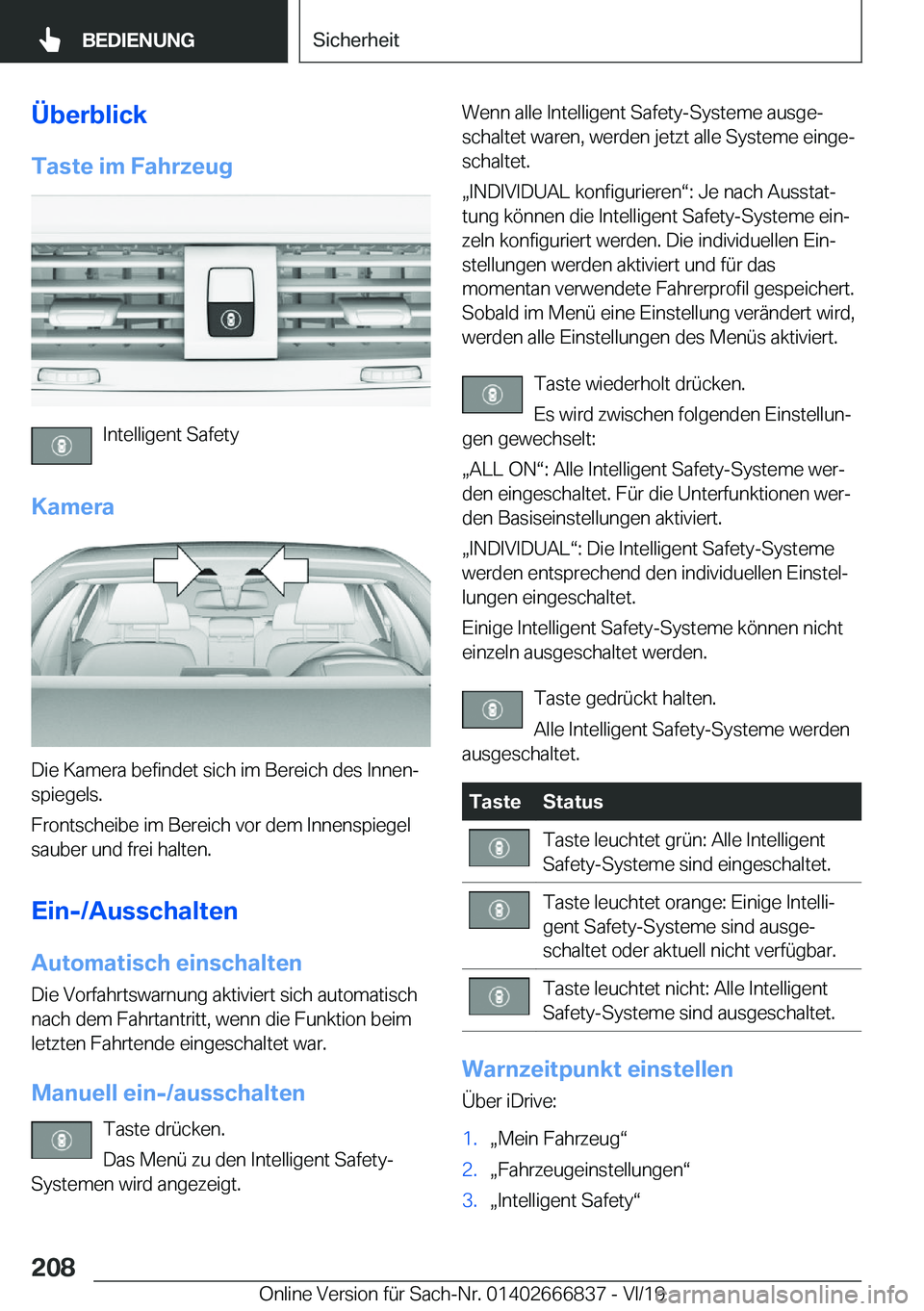 BMW X3 M 2020  Betriebsanleitungen (in German) �