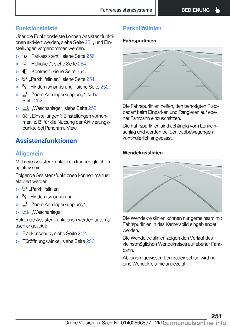 BMW X3 M 2020  Betriebsanleitungen (in German) �F�u�n�k�t�i�o�n�s�l�e�i�s�t�e�
