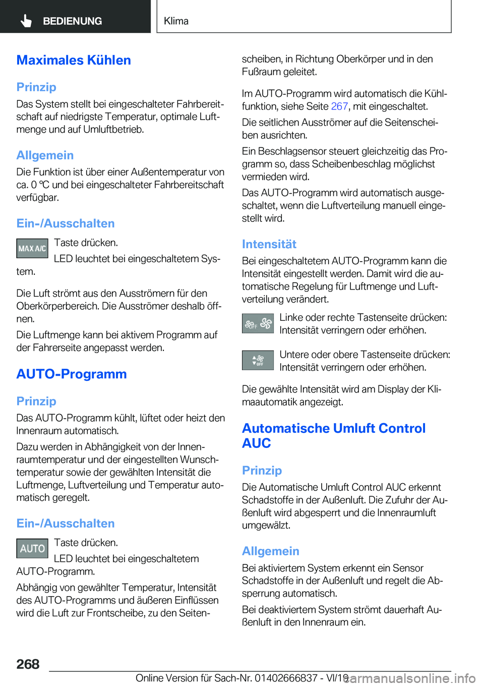 BMW X3 M 2020  Betriebsanleitungen (in German) �M�a�x�i�m�a�l�e�s��K�