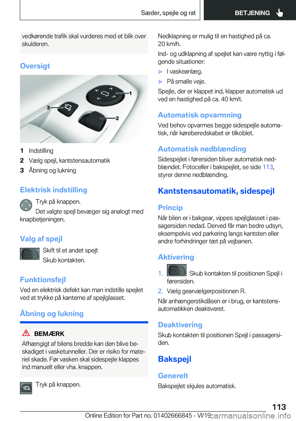 BMW X3 M 2020  InstruktionsbØger (in Danish) �v�e�d�k�