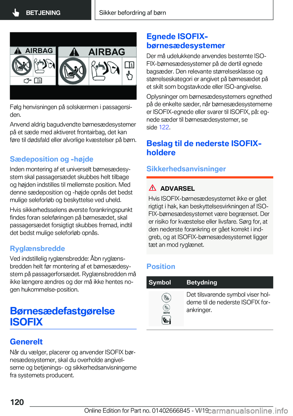 BMW X3 M 2020  InstruktionsbØger (in Danish) �F�