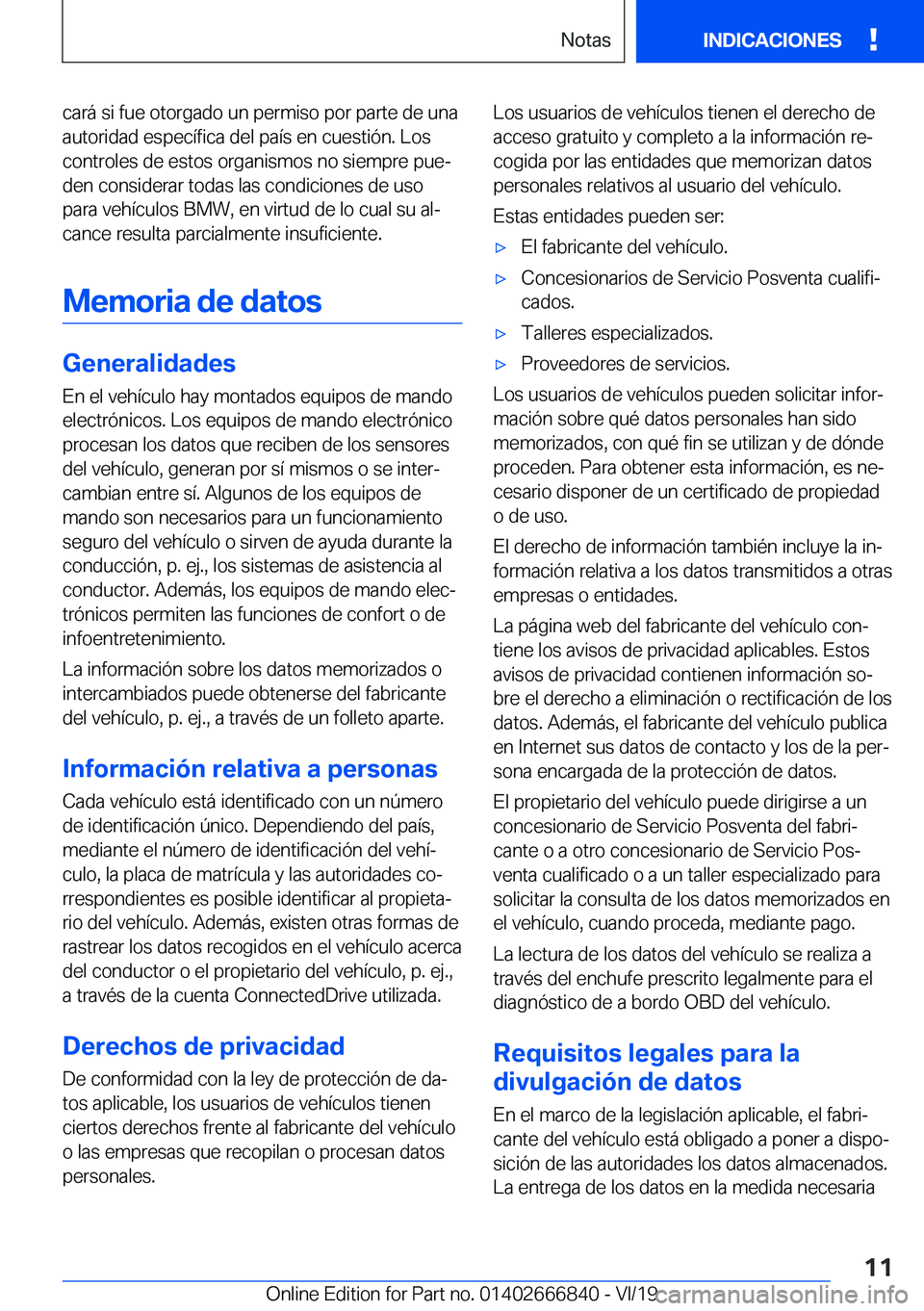 BMW X3 M 2020  Manuales de Empleo (in Spanish) �c�a�r�