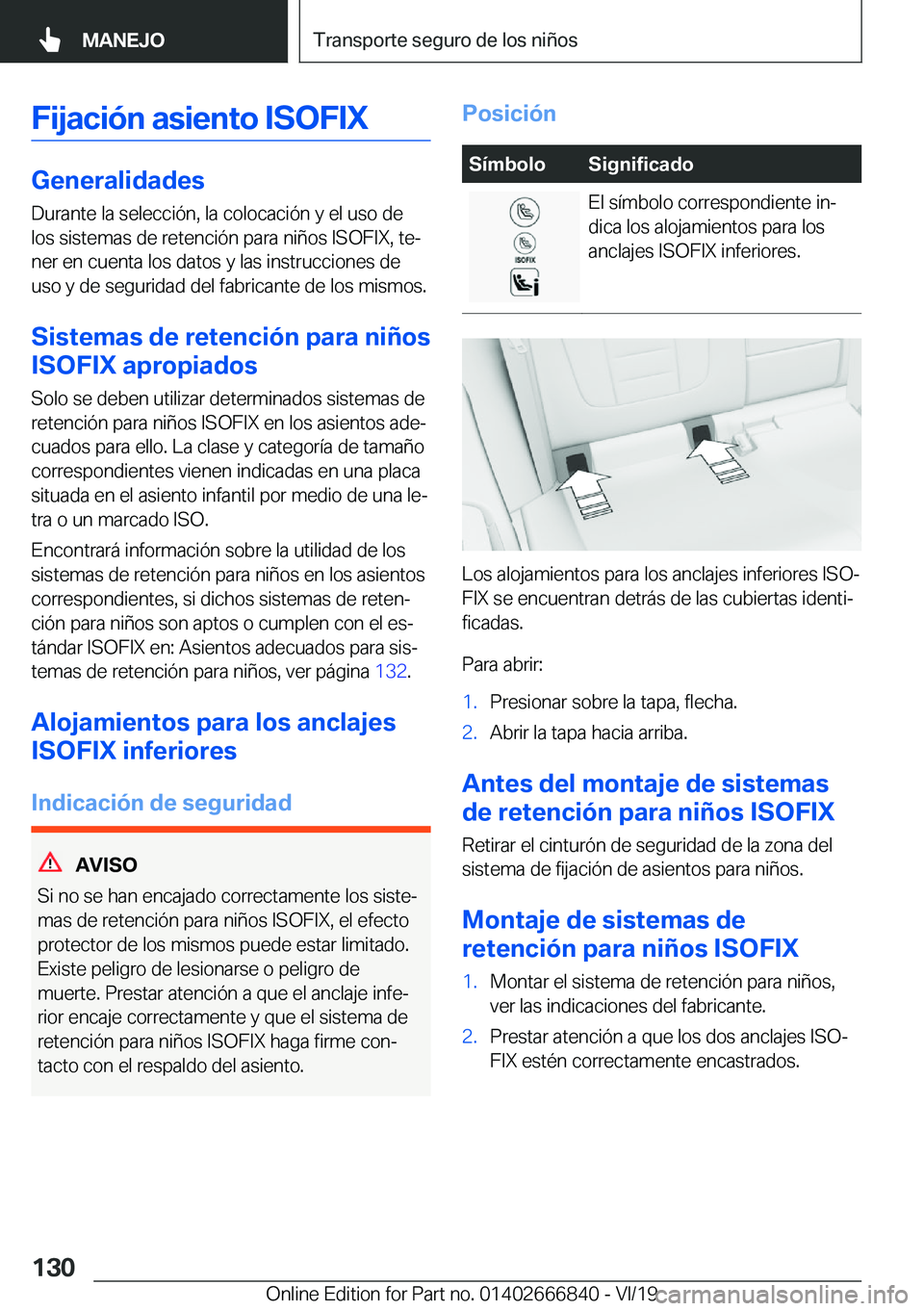 BMW X3 M 2020  Manuales de Empleo (in Spanish) �F�i�j�a�c�i�
