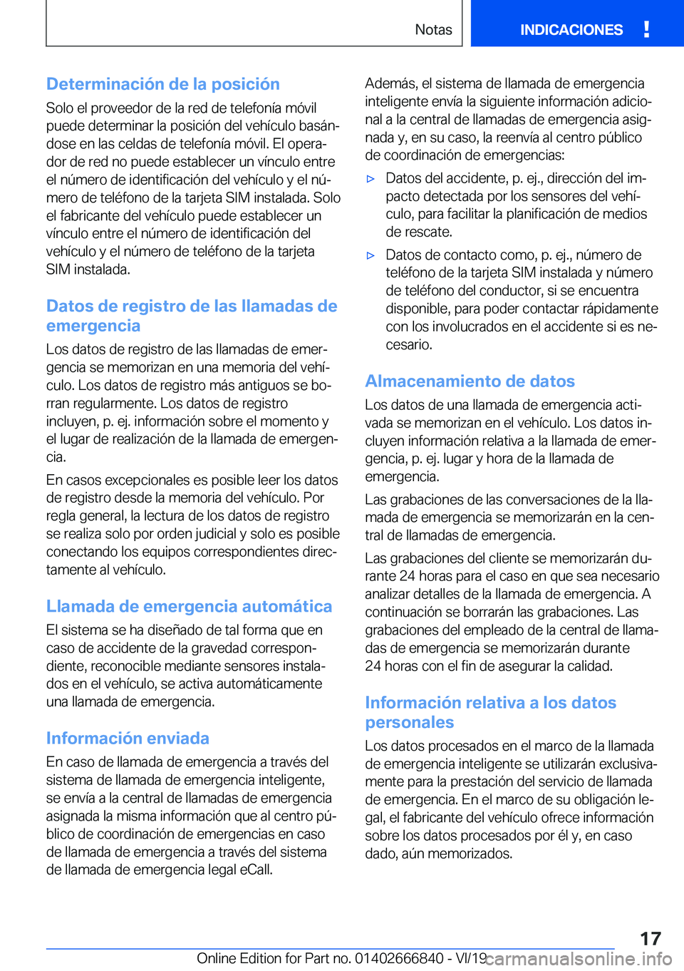 BMW X3 M 2020  Manuales de Empleo (in Spanish) �D�e�t�e�r�m�i�n�a�c�i�