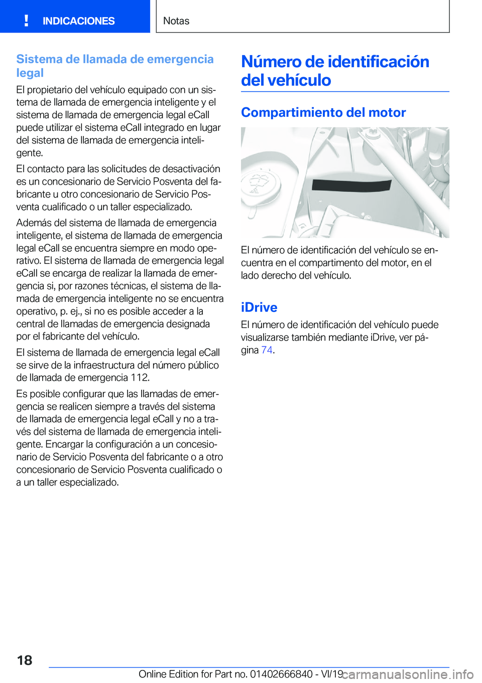 BMW X3 M 2020  Manuales de Empleo (in Spanish) �S�i�s�t�e�m�a��d�e��l�l�a�m�a�d�a��d�e��e�m�e�r�g�e�n�c�i�a
�l�e�g�a�l
�E�l��p�r�o�p�i�e�t�a�r�i�o��d�e�l��v�e�h�