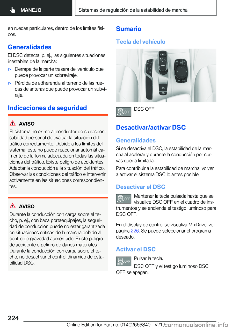 BMW X3 M 2020  Manuales de Empleo (in Spanish) �e�n��r�u�e�d�a�s��p�a�r�t�i�c�u�l�a�r�e�s�,��d�e�n�t�r�o��d�e��l�o�s��l�