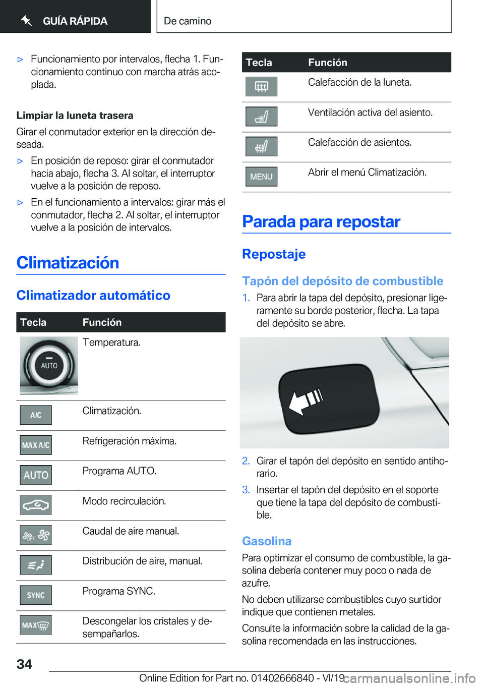 BMW X3 M 2020  Manuales de Empleo (in Spanish) x�F�u�n�c�i�o�n�a�m�i�e�n�t�o��p�o�r��i�n�t�e�r�v�a�l�o�s�,��f�l�e�c�h�a��1�.��F�u�nª
�c�i�o�n�a�m�i�e�n�t�o��c�o�n�t�i�n�u�o��c�o�n��m�a�r�c�h�a��a�t�r�