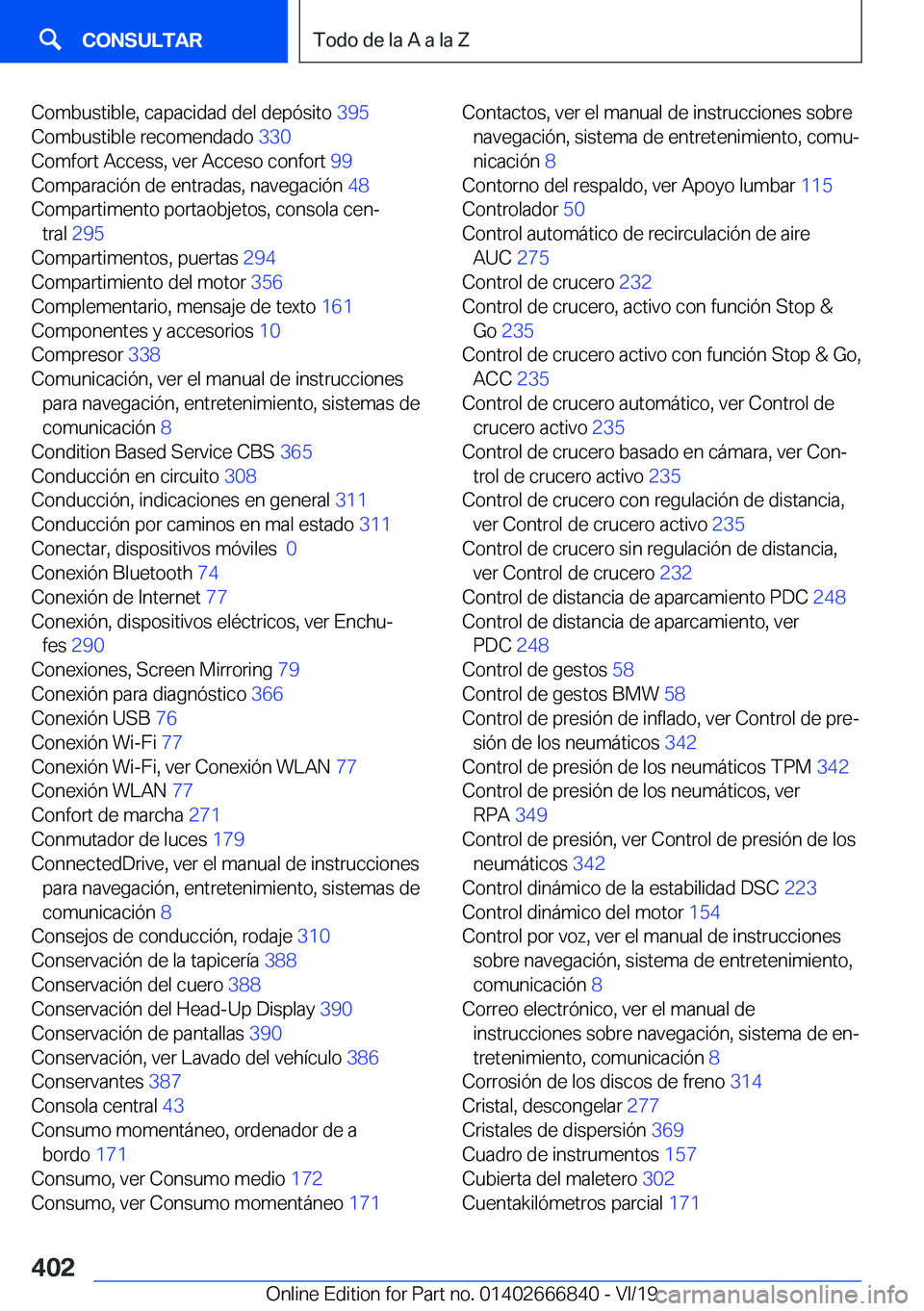 BMW X3 M 2020  Manuales de Empleo (in Spanish) �C�o�m�b�u�s�t�i�b�l�e�,��c�a�p�a�c�i�d�a�d��d�e�l��d�e�p�